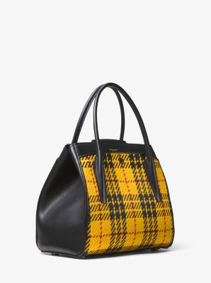 Bancroft Large Tartan and Calf Leather Satchel image number 2