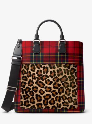 michael kors leopard tote