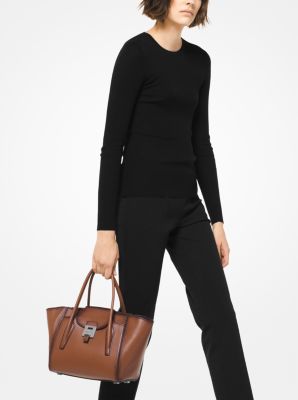 Henkeltasche Bancroft Medium aus poliertem Kalbsleder image number 3
