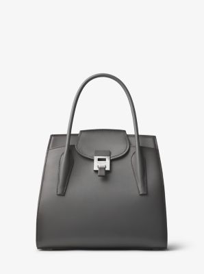 michael kors bancroft large calf leather bag