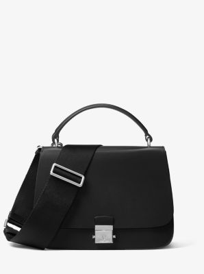 Mia Calf Leather Shoulder Satchel Michael Kors