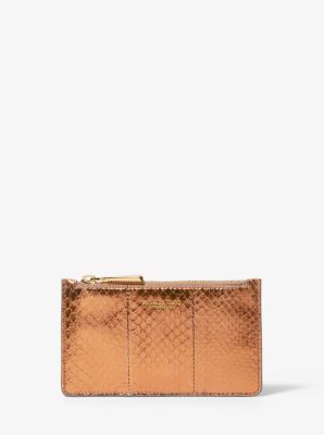 Michael kors shop rose gold clutch