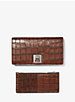 Bancroft Crocodile-Embossed Leather Continental Wallet image number 3