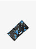 Studded Floral Calf Leather Small Pocket Wallet image number 1