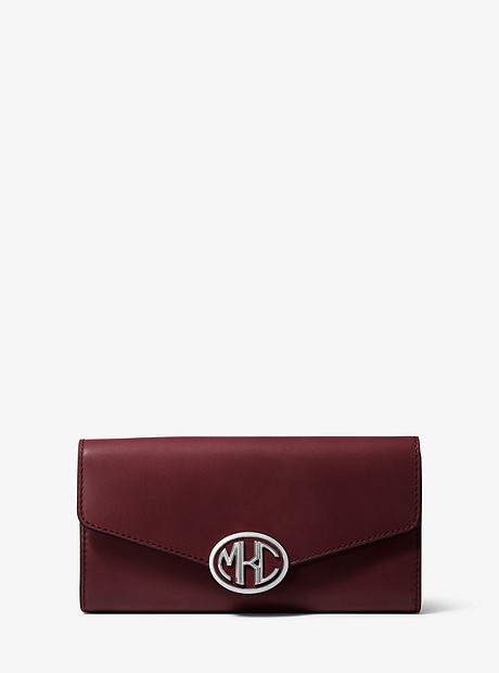 Monogramme Leather Continental Wallet - BURGUNDY - 31F9TNOE5L