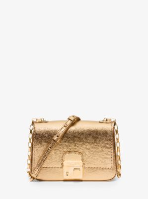 Gia Small Metallic Leather Crossbody