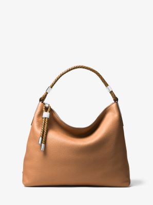 Skorpios Large Pebbled Leather Shoulder Bag | Michael Kors