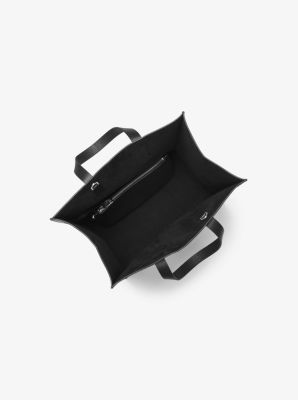 Prescott Awning Striped Leather Tote