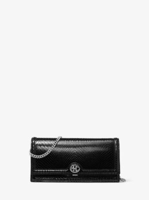 michael kors python wallets black