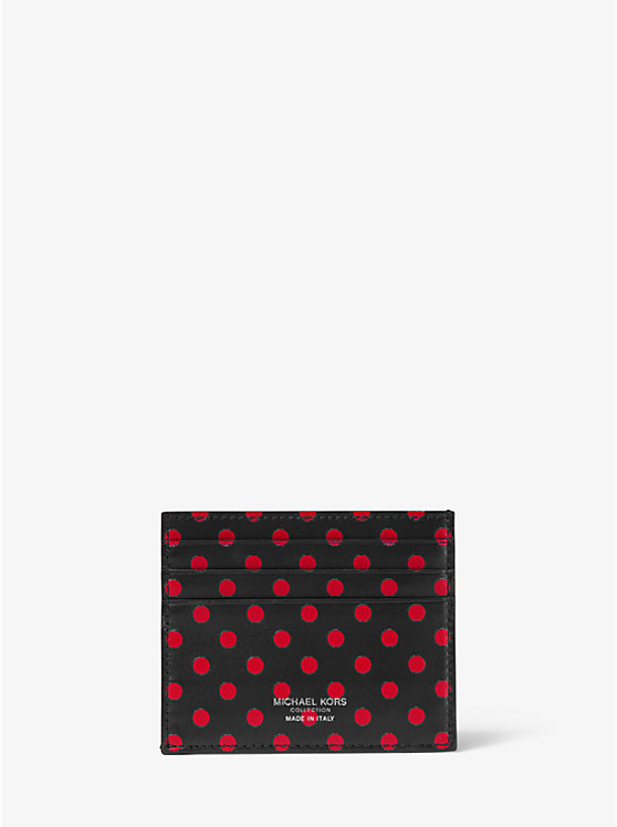 Small Dot Leather Card Case image number 0