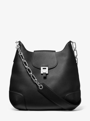 Bancroft Oversized Calf Leather Shoulder Bag | Michael Kors