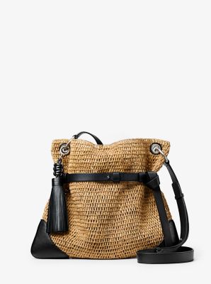 michael kors raffia bag