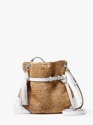 michael kors raffia bag