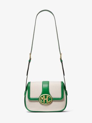 michael kors monogram handbag green