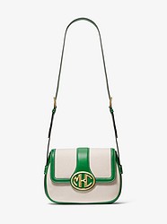 Monogramme Cotton Canvas and Leather Shoulder Bag - KELLY GREEN - 31S0GNOX4C