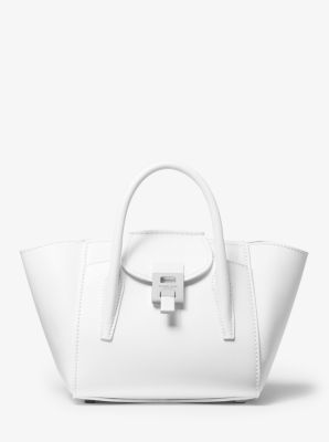 Bancroft Mini Leather Satchel in OPTIC WHITE | Michael Kors