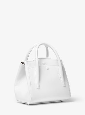 Bancroft Mini Leather Satchel in OPTIC WHITE | Michael Kors