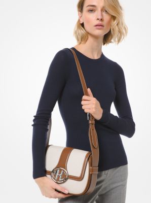 Sac porté épaule Monogramme en cuir et toile de coton image number 3