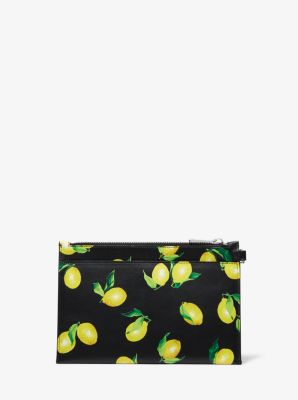 michael kors lime green wristlet