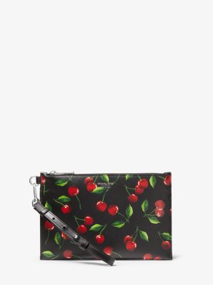 Cherry Leather Wristlet | Michael Kors