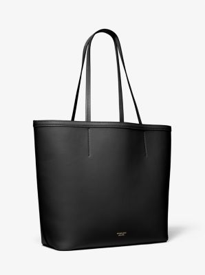 Monogramme Leather Tote Bag in BLACK | Michael Kors