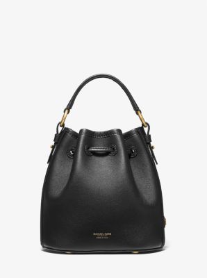 Michael Kors Black Monogram Medium Bucket Tote for Sale in