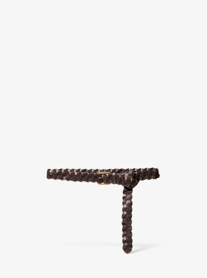 Woven Leather Waist Belt | Michael Kors