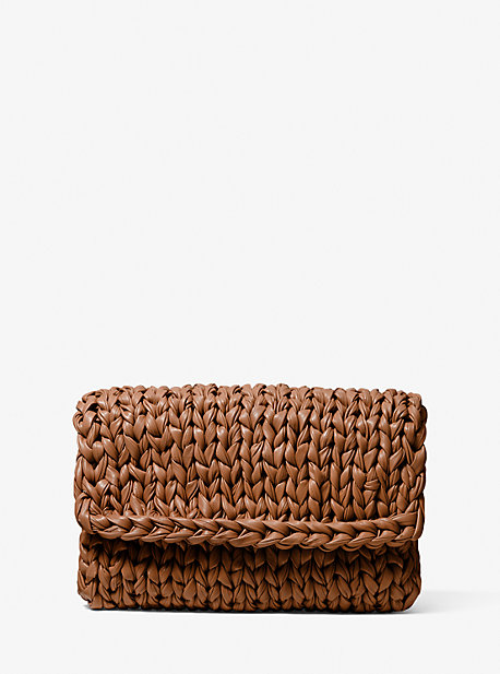 마이클 마이클 코어스 클러치 Michael Michael Kors Carly Hand-Knit Leather Envelope Clutch