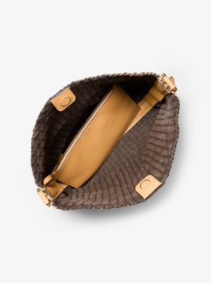 Naomi Extra-Large Hand-Woven Leather Shoulder Bag image number 1