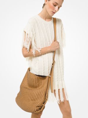 Naomi Extra-Large Hand-Woven Leather Shoulder Bag image number 2