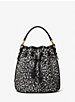 Monogramme Small Leopard Print Calf Hair Bucket Bag image number 0