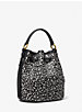 Monogramme Small Leopard Print Calf Hair Bucket Bag image number 2