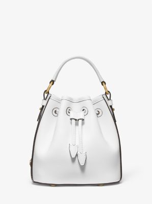 MICHAEL Michael Kors Leather Bucket Bag in Black