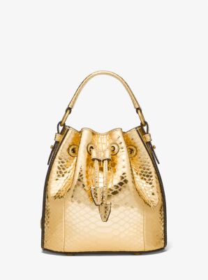 michael kors yellow bucket bag