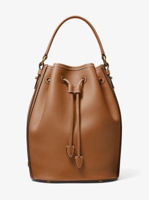 Leather bucket shop bag canada