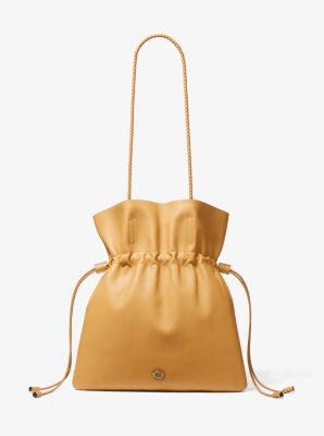 Stevie Leather Drawstring Tote Bag | Michael Kors