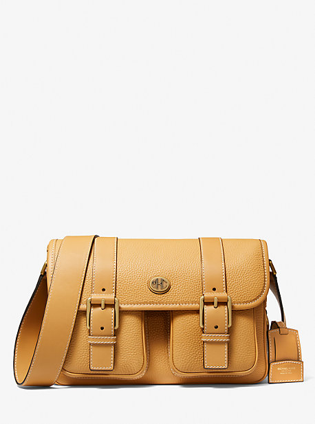 Simone Pebbled Leather Messenger Bag | Michael Kors