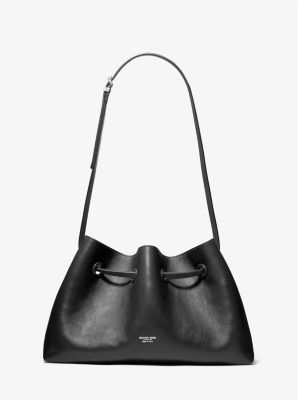 Sac &agrave; &eacute;paule Monica de taille moyenne en cuir