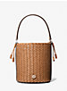 Audrey Medium Woven Leather Bucket Bag image number 0