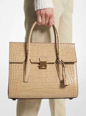 Women's Crocodile Top Handle Handbag