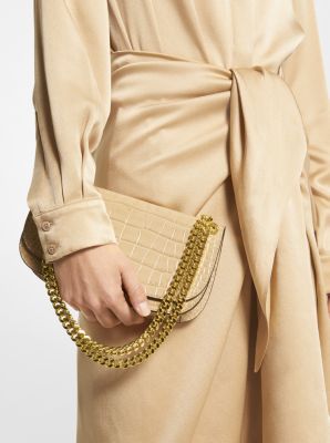 Christie Mini Crocodile Embossed Leather Envelope Bag | Michael Kors