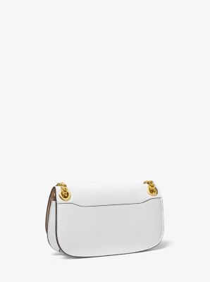 Christie Mini Leather Envelope Bag in OPTIC WHITE | Michael Kors