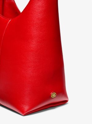 Red Leather Hobo Bag