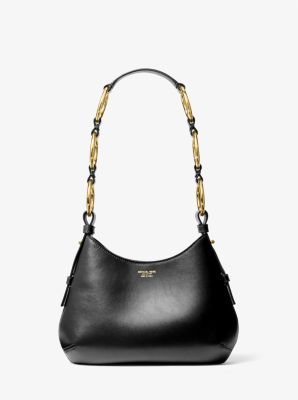 Mini-sac bohème porté épaule Bardot en cuir