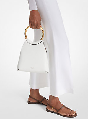 Ursula Small Leather Ring Tote Bag