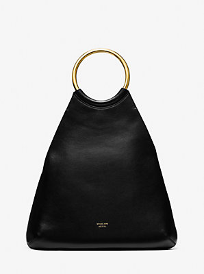 Ursula Large Leather Ring Tote Bag
