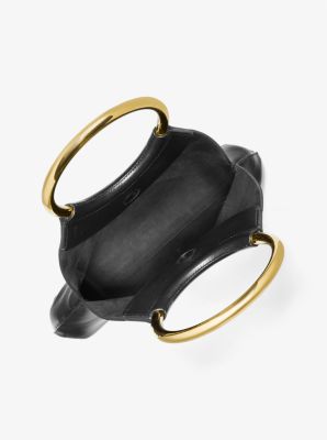 Grand cabas Ursula en cuir avec anneau