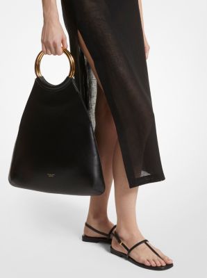 Shopper Ursula Large aus Leder mit ringförmigem Henkel image number 2