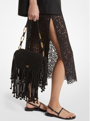 Marissa Medium Hand-Woven Macramé Shoulder Bag image number 2