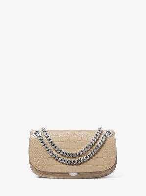 Tasche Christie Mini mit Umschlag aus Leder mit Krokodilprägung image number 0